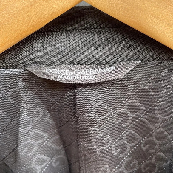 Dolce & Gabbana  Black Wool Blazer Sport Coat, IT 52 - Picture 5 of 9
